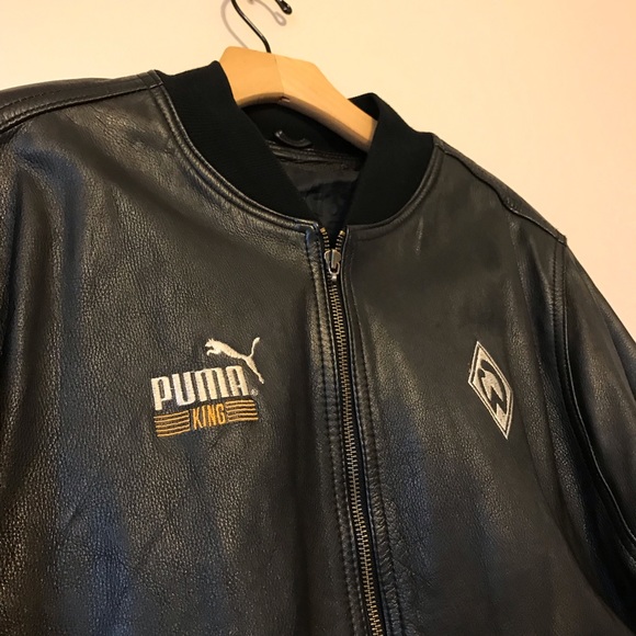 puma leather jacket